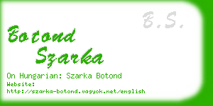 botond szarka business card